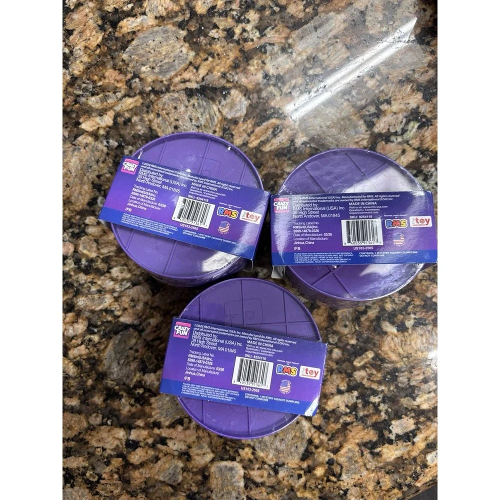 Crazy Fun RMS The Original Mystery Dumpling Purple Galaxy Edition LOT OF 3-NEW
